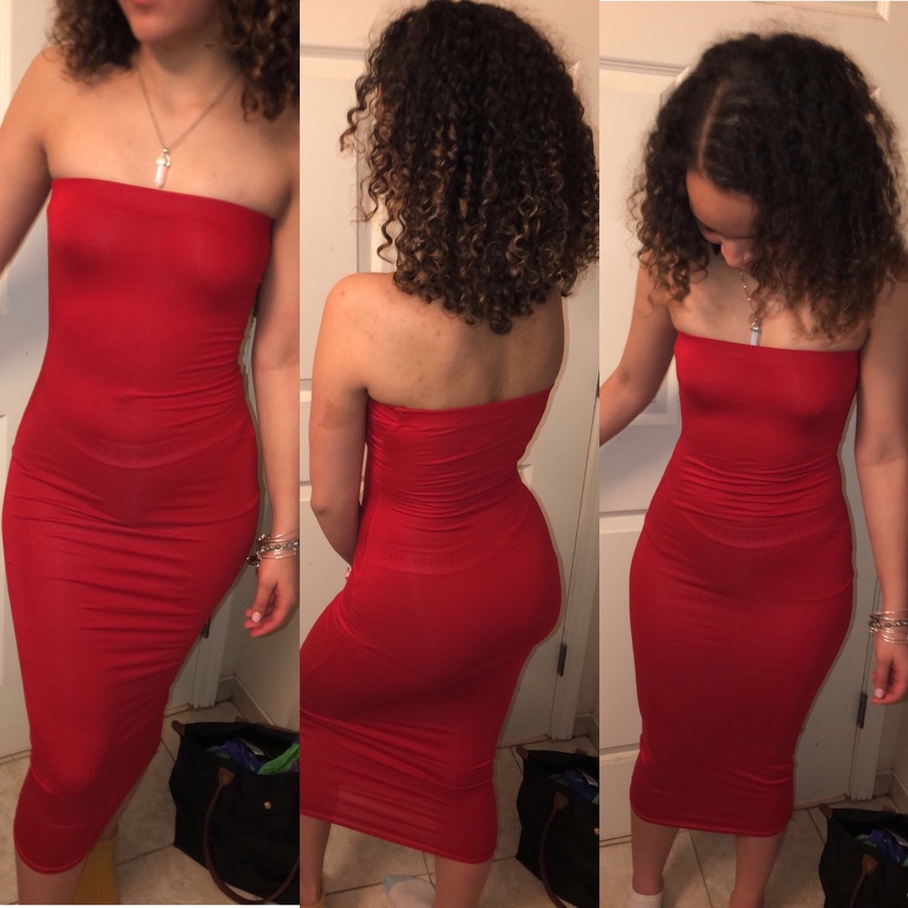 Red dress